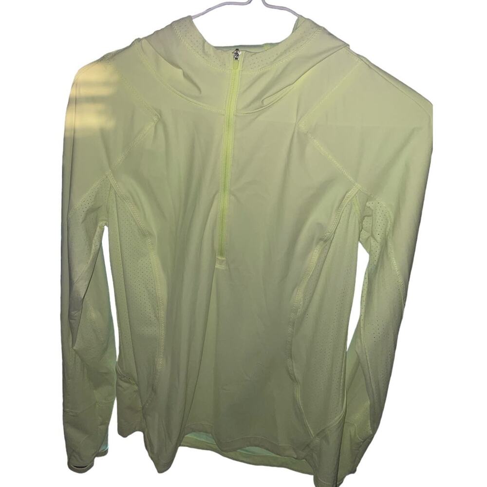 Athleta yellow zip-up jacket Medium
